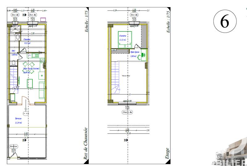 Maison de village - 58 m² - 3 pièces