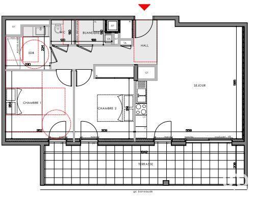 Appartement - 70 m² - 3 pièces