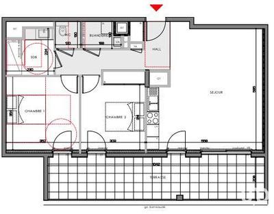 Appartement - 70 m² - 3 pièces