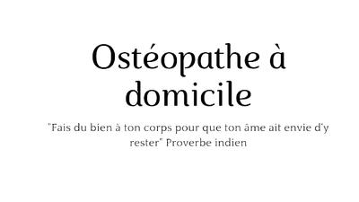 Minelli Laura Ostéopathe à domicile