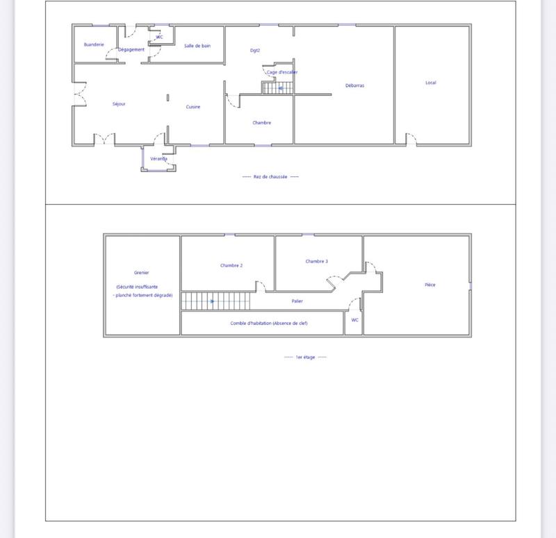 Longère - 136 m² - 6 pièces