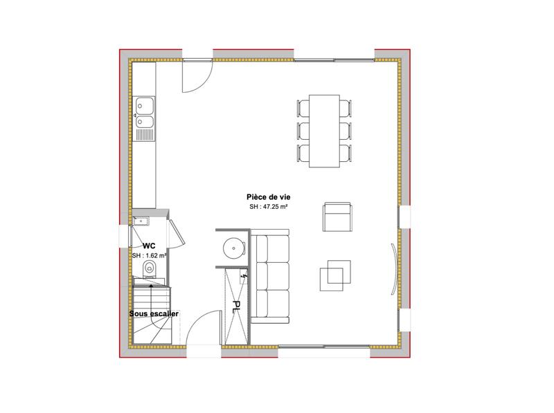 Maison - 95 m² - 4 pièces