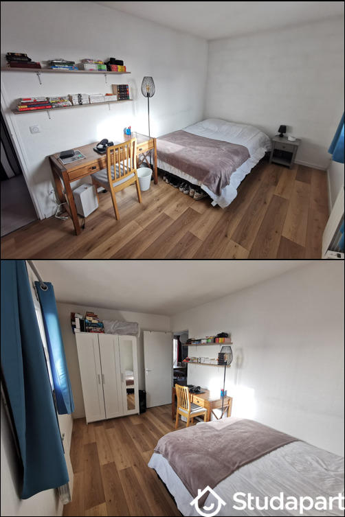 Chambre - 11 m² - 1 pièce