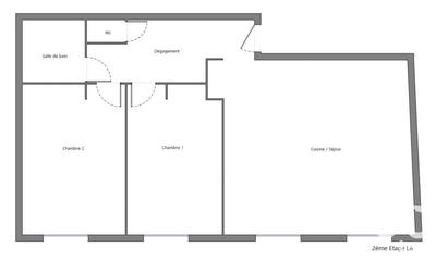 Appartement - 74 m² - 3 pièces