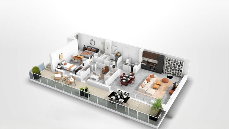 Appartement - 90 m² - 4 pièces