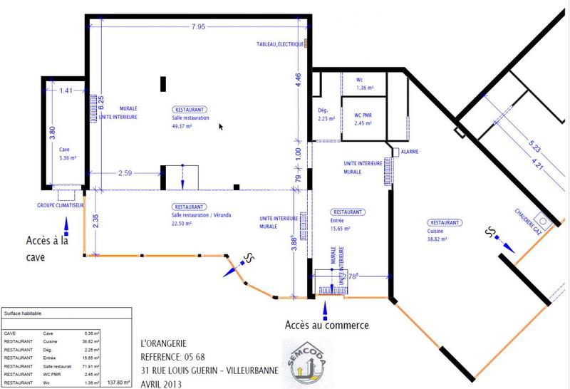 Local commercial - 136 m²