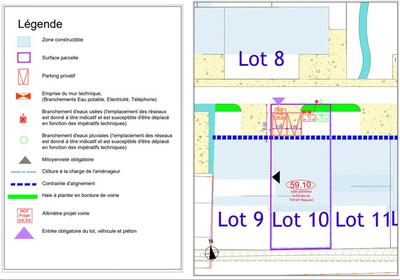 Terrain constructible - 351 m²