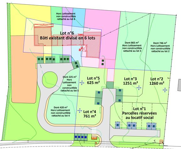 Terrain constructible - 761 m²