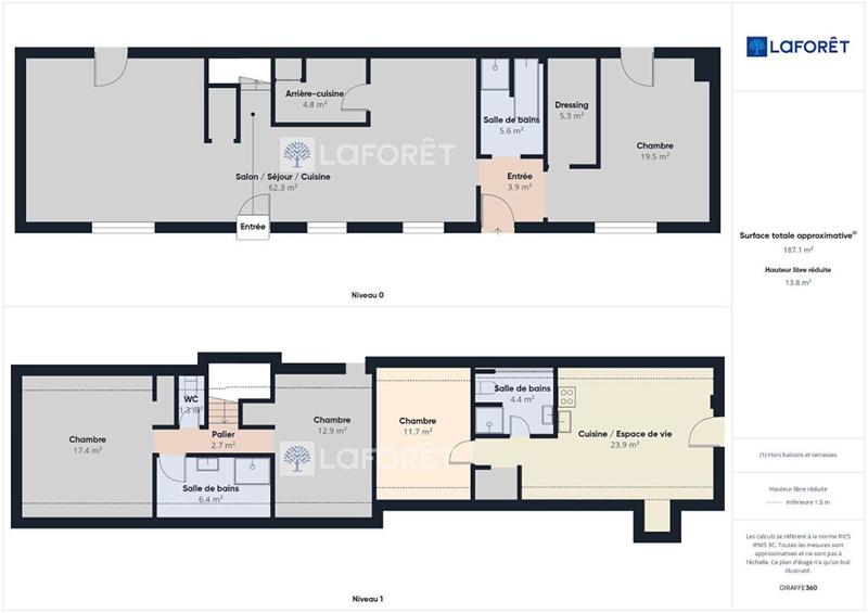 Corps de ferme - 187 m² - 6 pièces