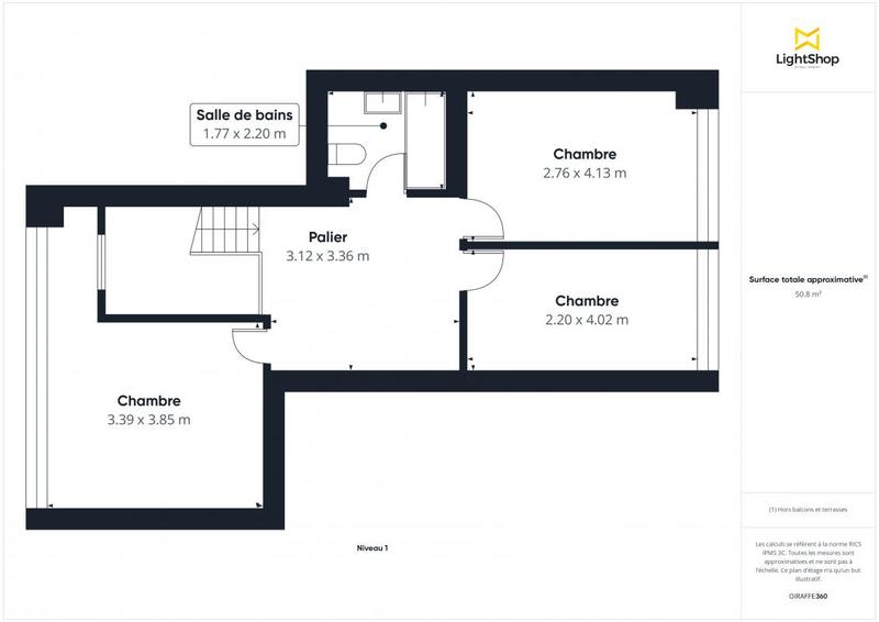 Appartement - 84 m² - 4 pièces