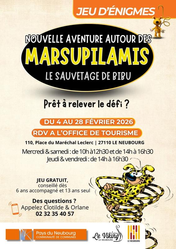 Jeu d'énigmes à l'office de tourisme du Pays du Neubourg