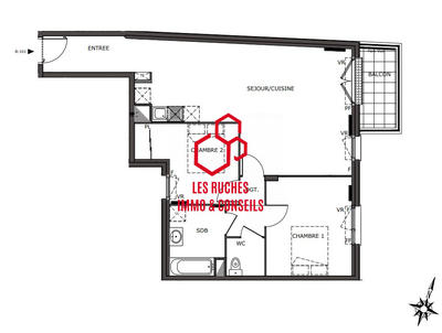 Appartement - 71 m² - 3 pièces
