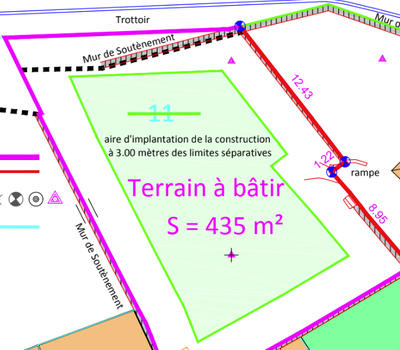 Terrain - 435 m²