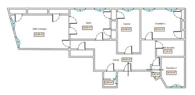 Appartement - 122 m² - 5 pièces