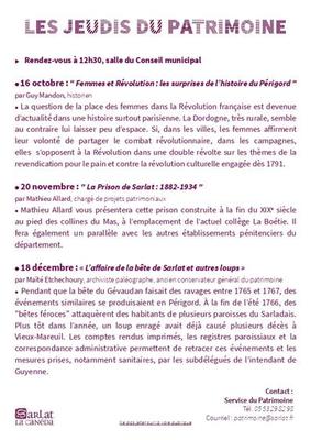 Les jeudis du Patrimoine