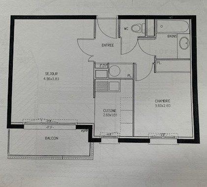 Appartement - 42 m² - 2 pièces