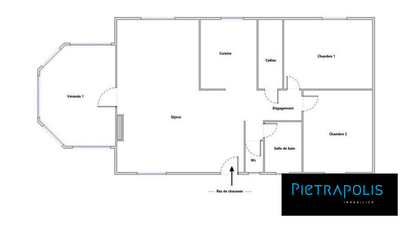 Maison - 88 m² - 3 pièces