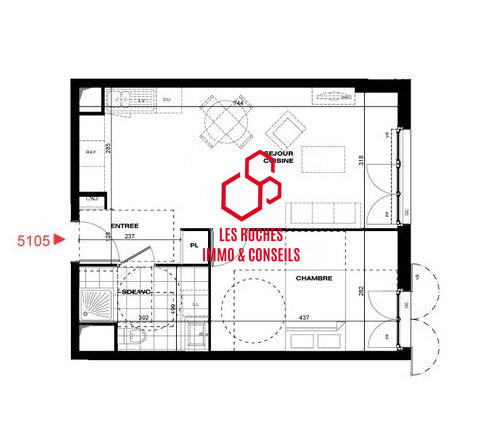 Appartement - 44 m² - 2 pièces