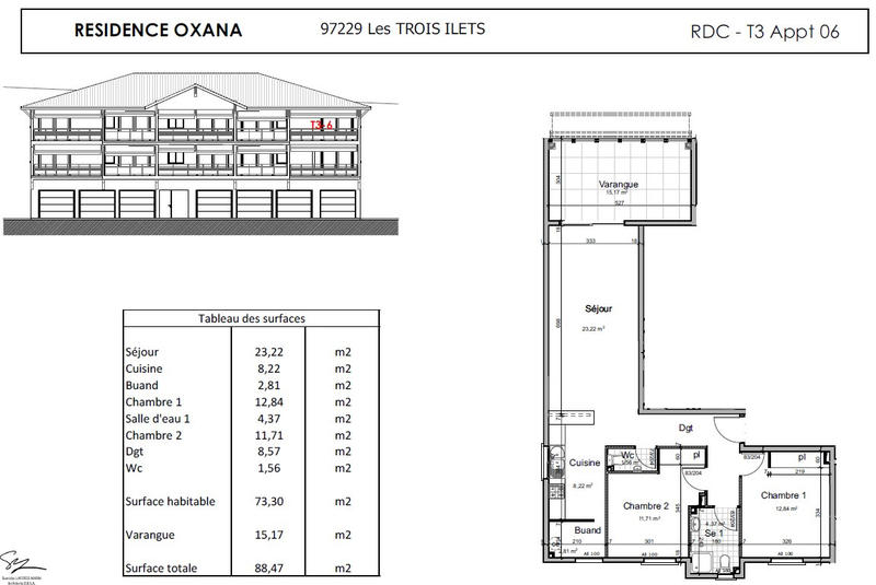 Appartement - 39 m² - 2 pièces