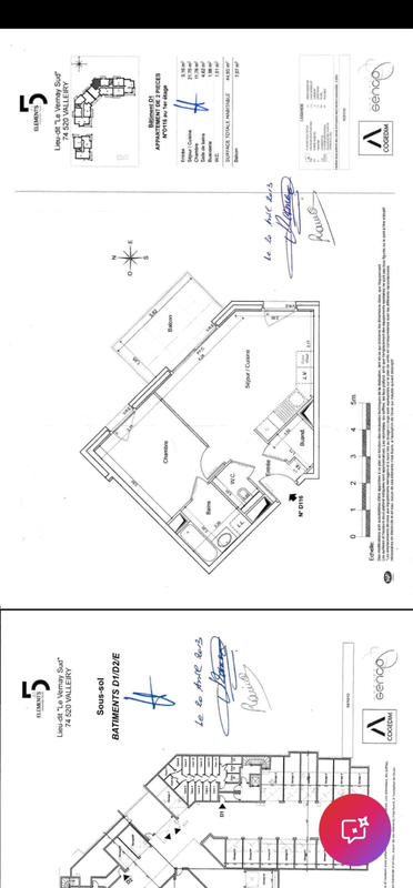 Appartement - 45 m² - 2 pièces