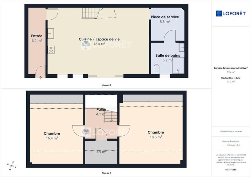 Maison - 75 m² - 3 pièces