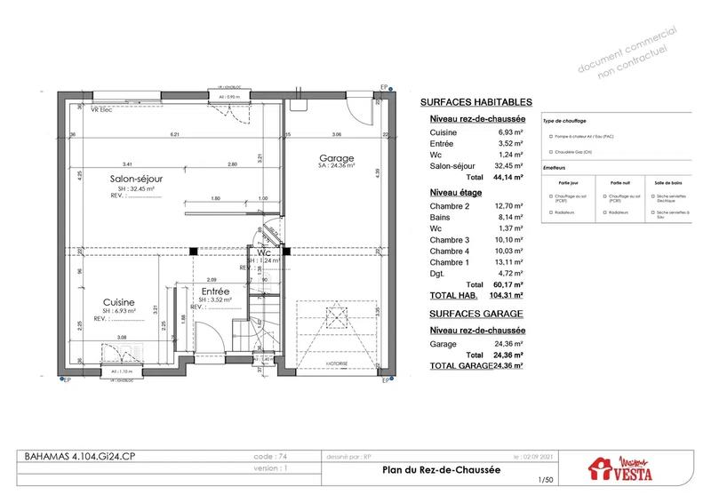 Maison - 110 m² - 5 pièces