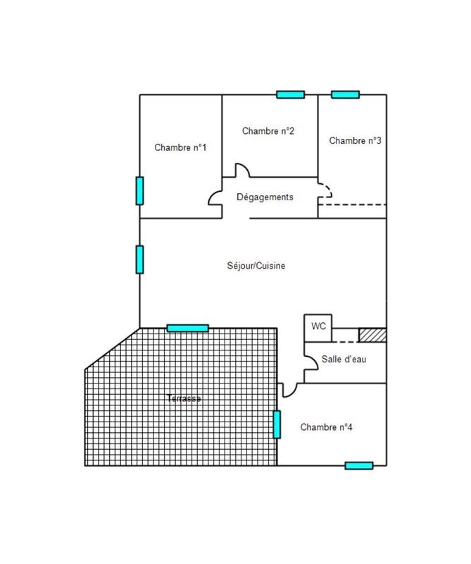 Appartement - 91 m² - 5 pièces