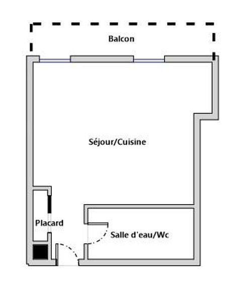 Appartement - 27 m² - 1 pièce