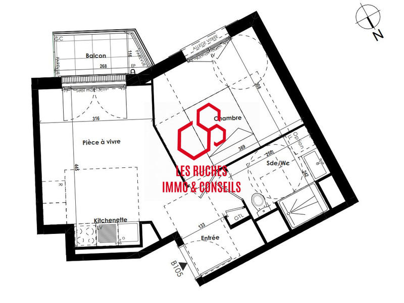 Appartement - 35 m² - 2 pièces