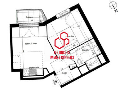 Appartement - 35 m² - 2 pièces