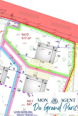 Terrain - 517 m²