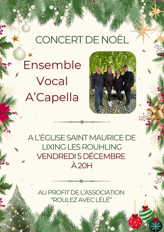 Concert de Noël de l'Ensemble Vocal a'Capella