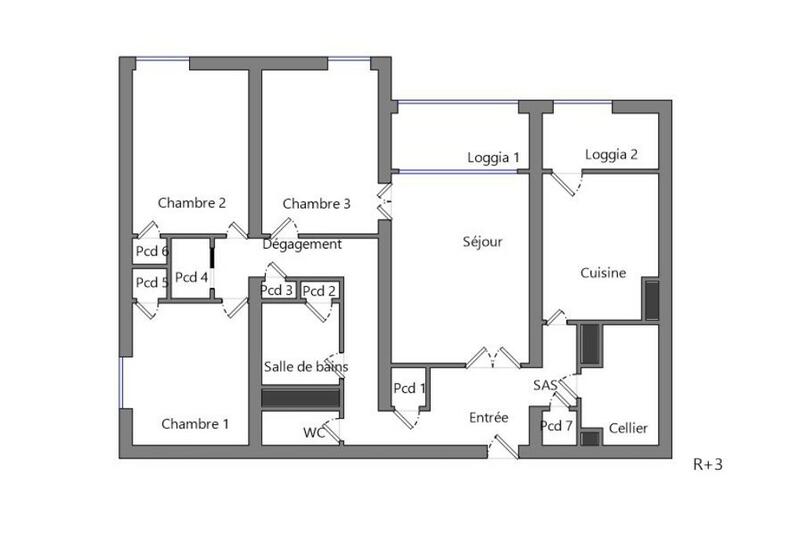Appartement - 90 m² - 4 pièces