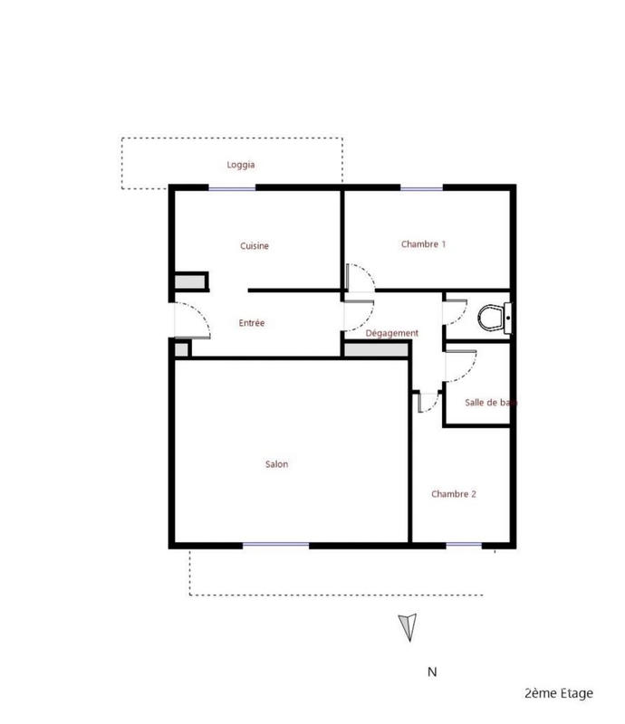 Appartement - 67 m² - 3 pièces