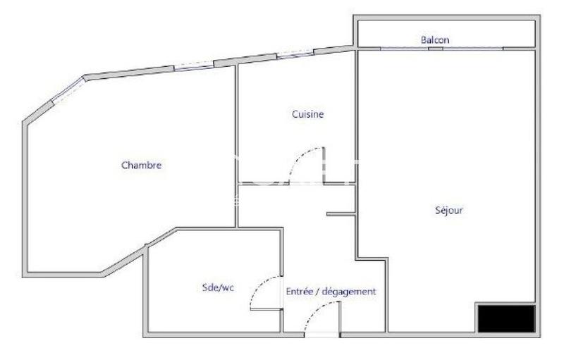 Appartement - 48 m² - 2 pièces