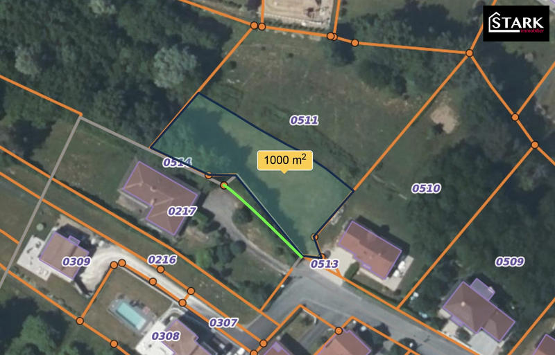 Terrain - 1 000 m²