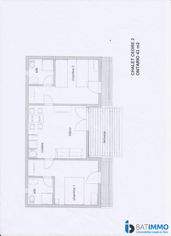 Châlet - 28 m² - 3 pièces