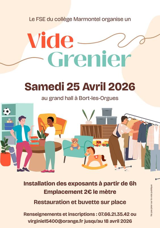 Vide-greniers Fse Collège Marmontel