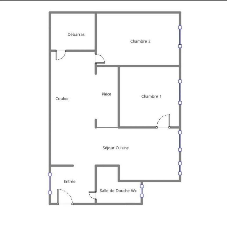 Appartement - 62 m² - 3 pièces