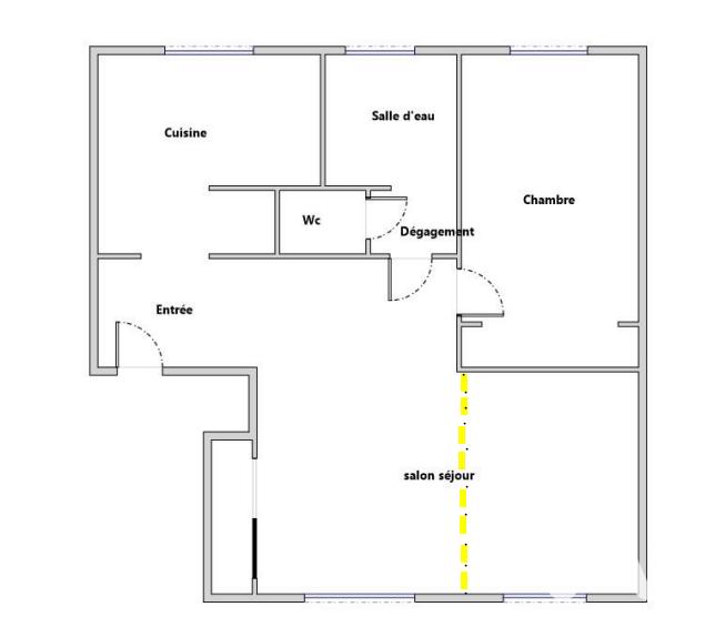 Appartement - 49 m² - 3 pièces