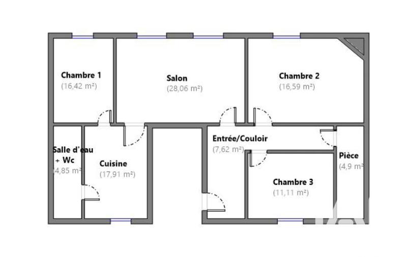 Appartement - 107 m² - 4 pièces