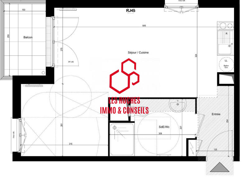 Appartement - 36 m² - 1 pièce