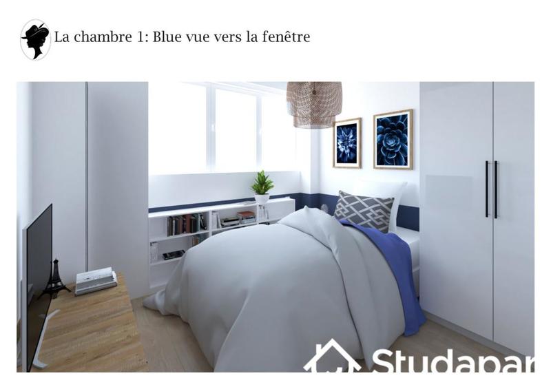 Chambre - 10 m² - 1 pièce
