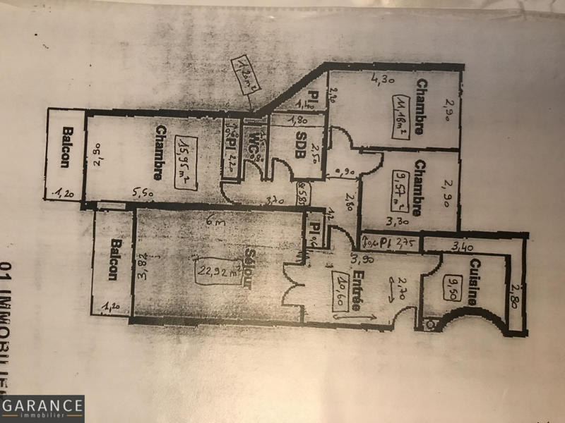 Appartement - 95 m² - 4 pièces