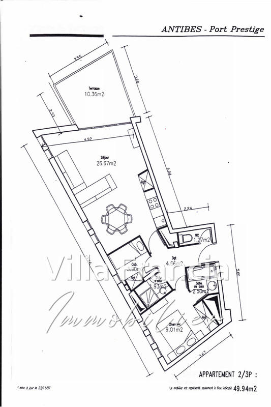 Appartement - 50 m² - 3 pièces