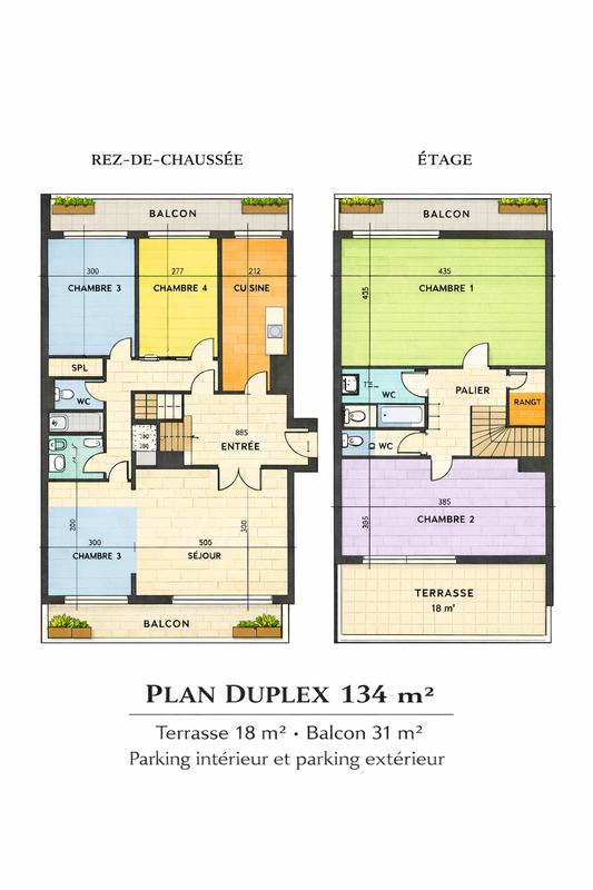 Appartement - 134 m² - 5 pièces