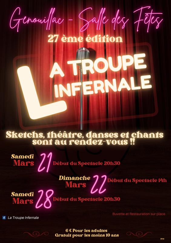 Spectacle Théâtre de la troupe infernale