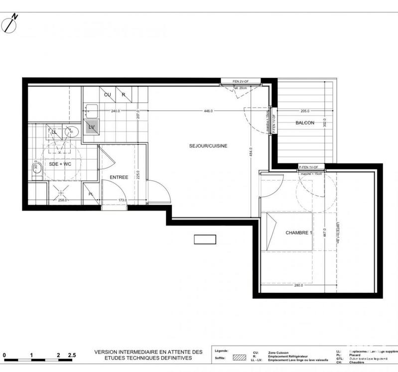 Appartement - 48 m² - 2 pièces