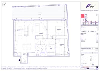 Appartement - 80 m² - 4 pièces