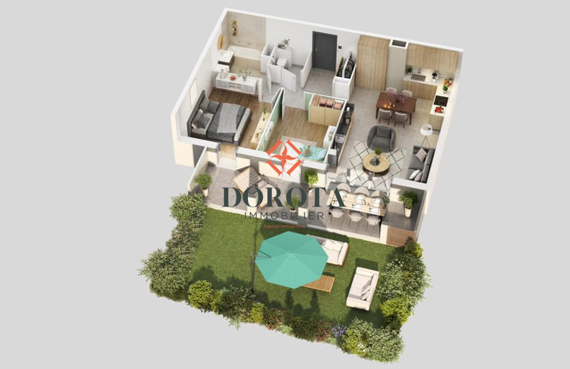 Appartement - 43 m² - 2 pièces